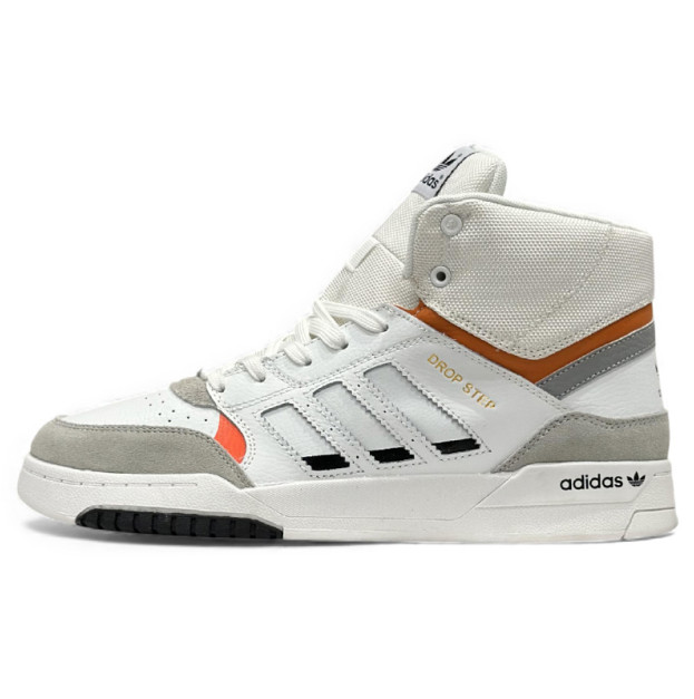 Adidas Drop Step White Orange WITH FUR