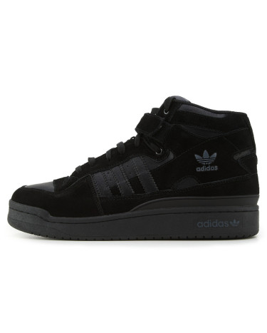 Adidas Forum High Triple Black WITH FUR