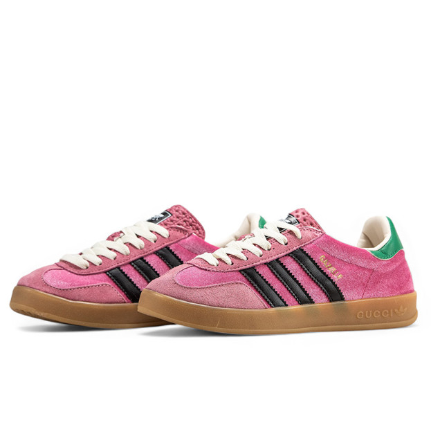 Adidas x Gucci Gazelle Light Pink Velvet