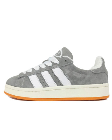 Adidas Campus Light Grey White Winter З ХУТРОМ