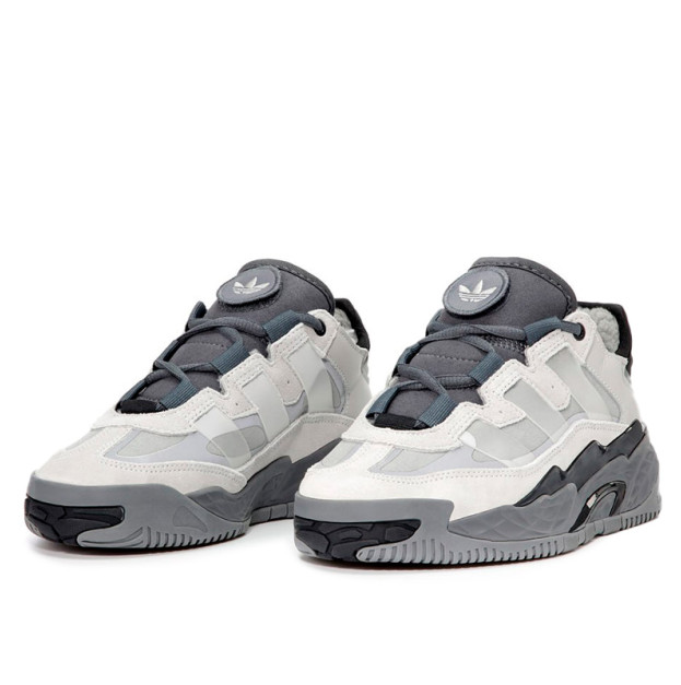 Adidas Niteball White Grey Winter З ХУТРОМ