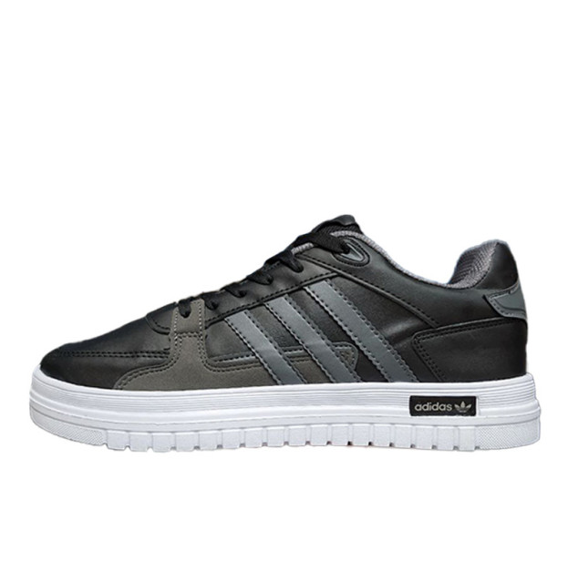 Adidas Leather Sneakers  Black White