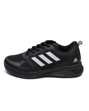 Adidas Cloudfoam Black White Termo С ФЛИСОМ