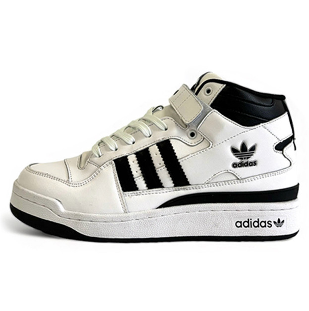 Adidas Forum High White Black З ХУТРОМ