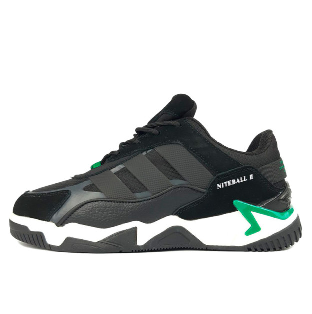 Adidas Niteball 2.0 Black Green Winter З ХУТРОМ