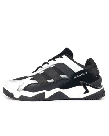 Adidas Niteball 2.0 Black White Winter 2 С МЕХОМ