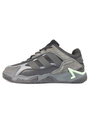 Adidas Niteball 2.0 Black Grey Green С МЕХОМ