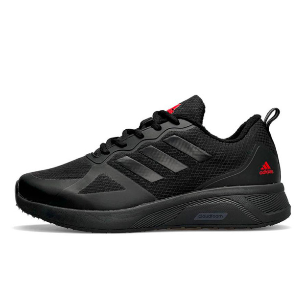 Adidas Cloudfoam Termo Black Red With FLEECE