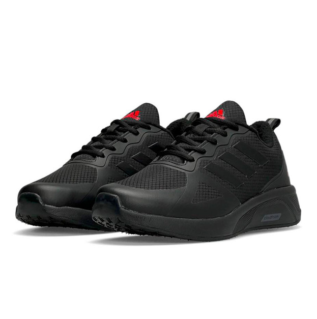 Adidas Cloudfoam Termo Black Red With FLEECE