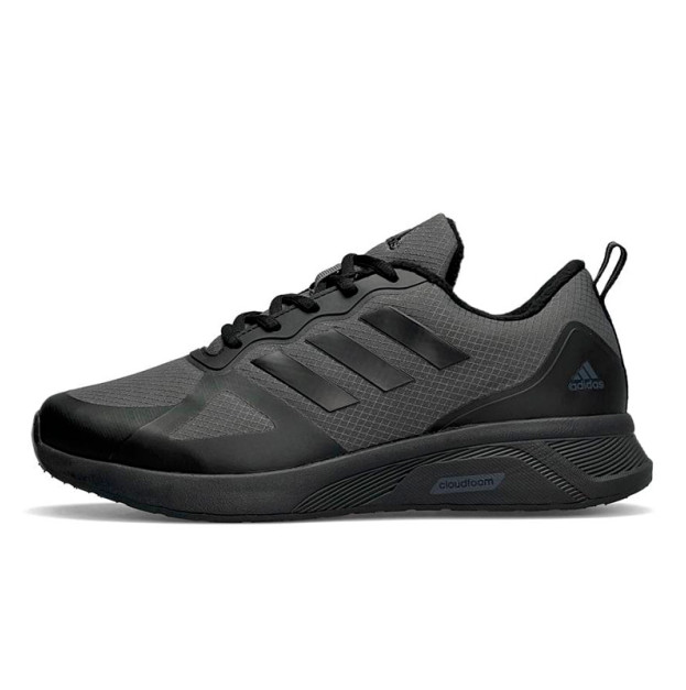 Adidas Cloudfoam Termo Dark Grey Black With FLEECE