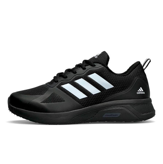 Adidas Cloudfoam Termo Black White With FLEECE